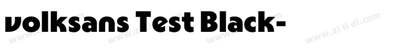 volksans Test Black字体转换